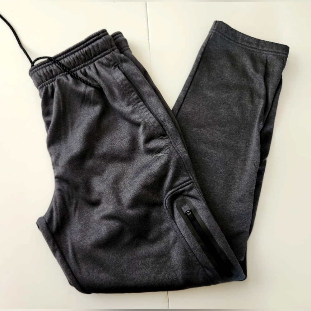 Reebok Active Mens Pants Joggers Athletic Size M Dark Grey
